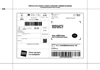 Etykieta Vinted wysyłane przez orlen paczka Etykieta Vinted wysyłane przez orlen paczka